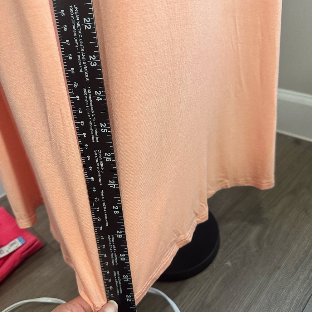 mittoshop Sleeveless Peach Tank Dress Bamboo Swing Dress Kentucky Derby Dress - Picture 13 of 15